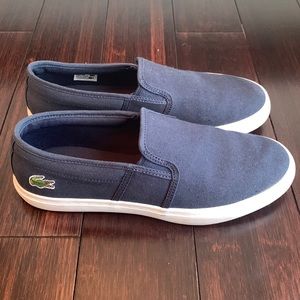 Lacoste Canvas slip on sneakers